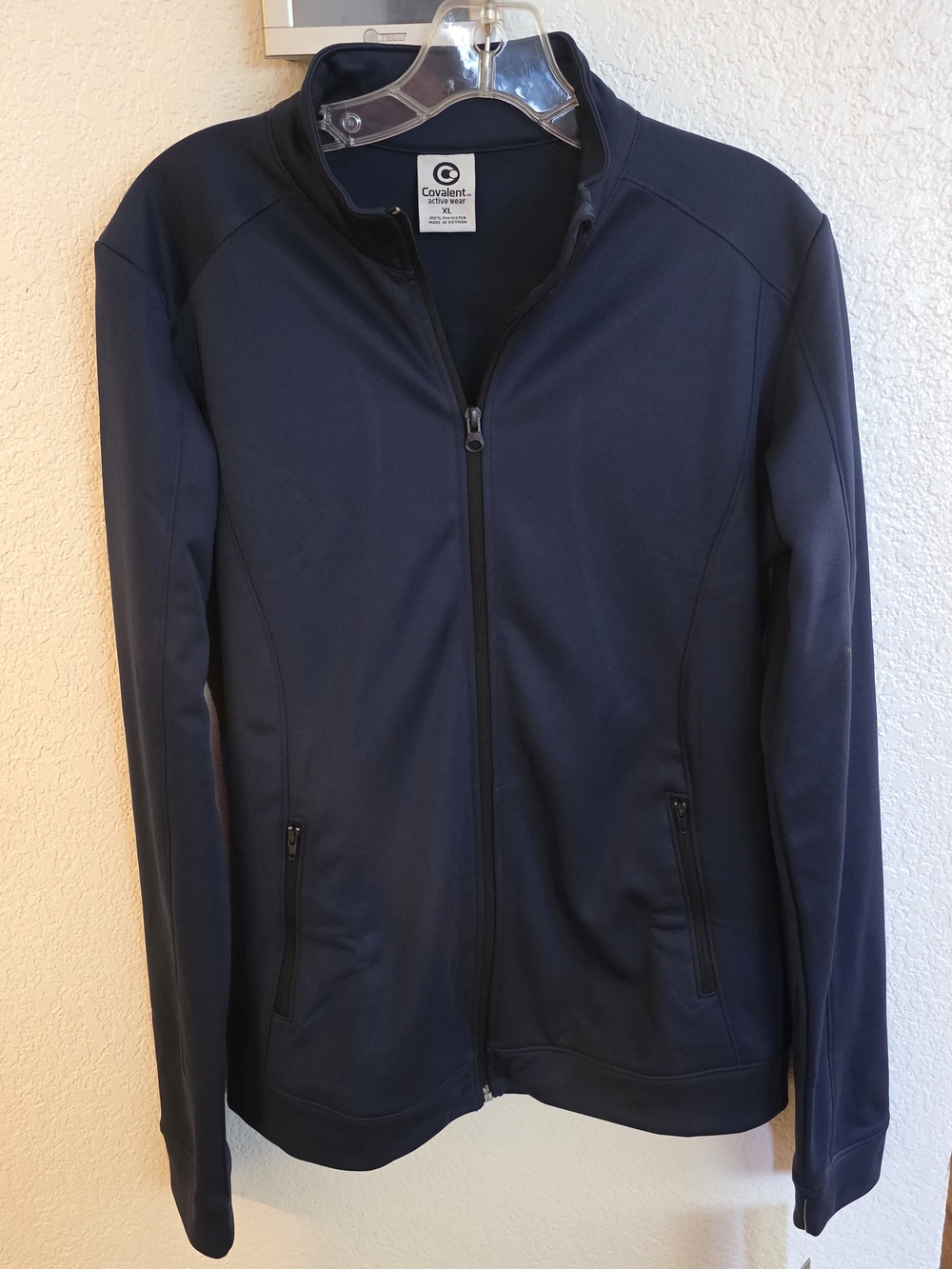Covalent Womens Active Jacket Navy Blue Size XL